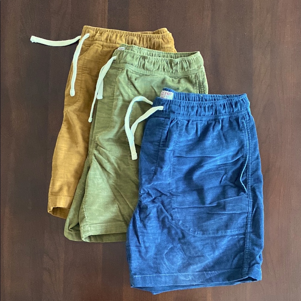 Wallace &Barnes set of men’s corduroy shorts